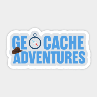 Geocache Adventures (no boarder) Sticker